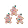 Pink Gingerbread Man Ornament - Christmas Place