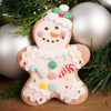 Pink Gingerbread Man Ornament - Christmas Place