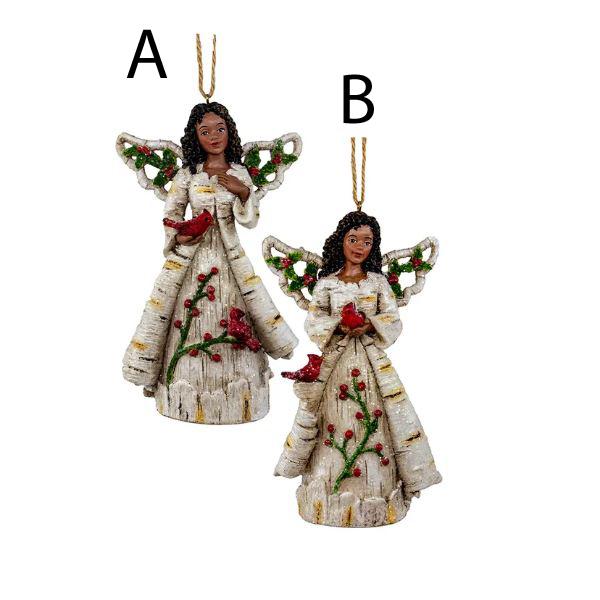 African American Birch Berry Angel - Christmas Place