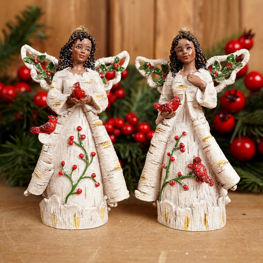 African American Birch Berry Angel - Christmas Place