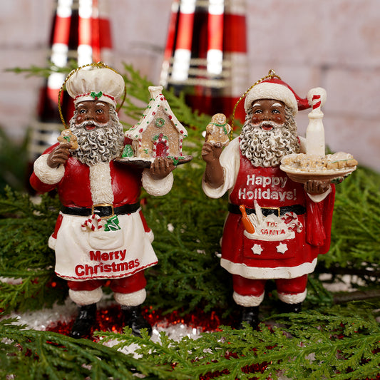 Heritage Chef Santa Ornament