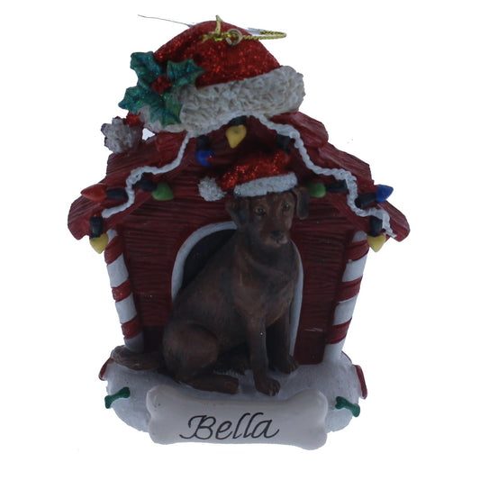 Chocolate Labrador Retriever Doghouse