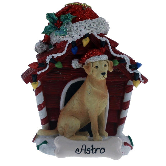 Yellow Labrador Retriever Doghouse