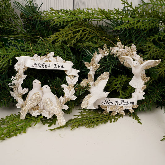 Dove Wreath Ornament - Christmas Place