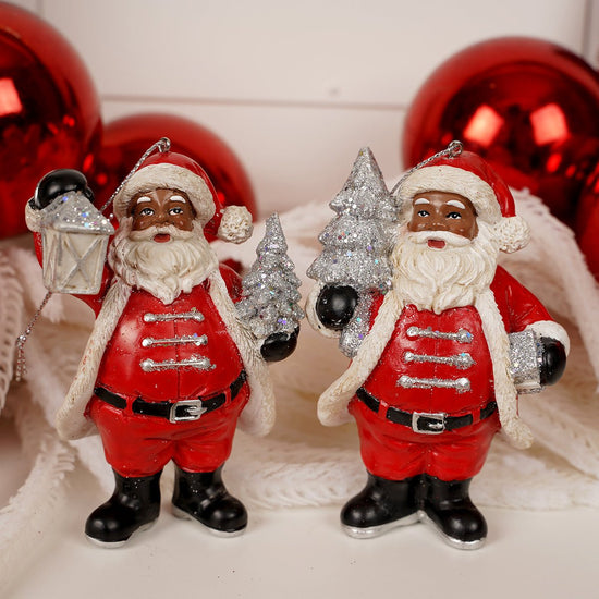Heritage Santa With Tree - Christmas Place