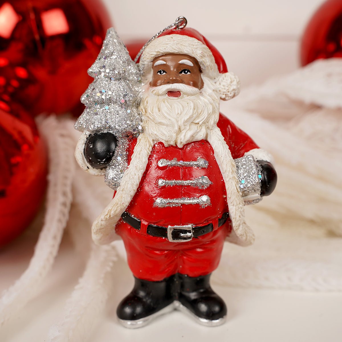 Heritage Santa With Tree - Christmas Place