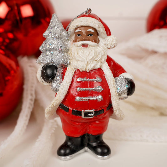Heritage Santa With Tree - Christmas Place