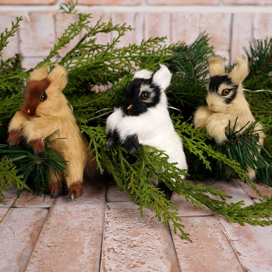 Furry Baby Goat Ornaments - Christmas Place