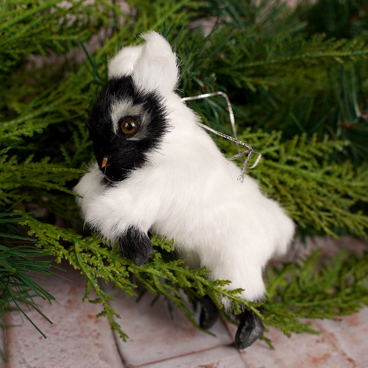 Furry Baby Goat Ornaments - Christmas Place