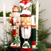 Holly And Berries Wooden Nutcracker - Christmas Place