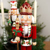 Holly And Berries Wooden Nutcracker - Christmas Place