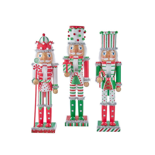 Stripes And Polka Dots Nutcracker - Christmas Place