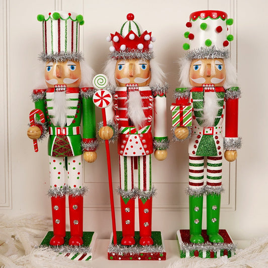 Stripes And Polka Dots Nutcracker - Christmas Place