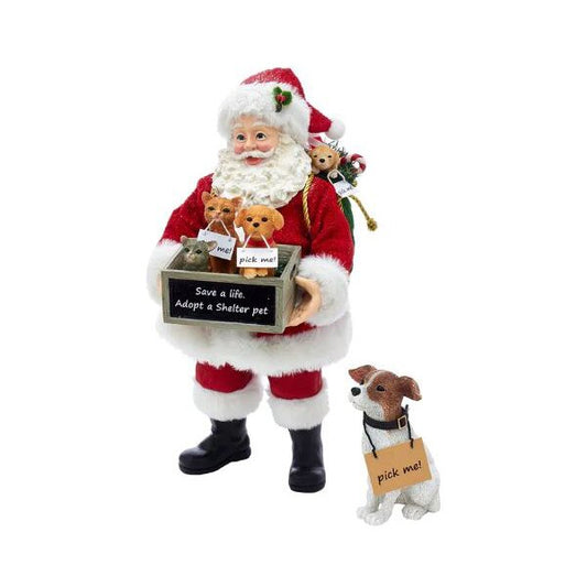 Adopt a Pet Santa and Dog