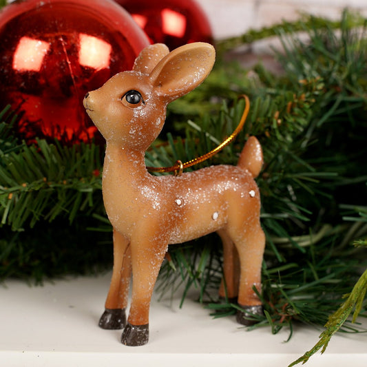 Classic Christmas Style Reindeer Ornament - Christmas Place