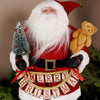 Santa With Merry Christmas Banner