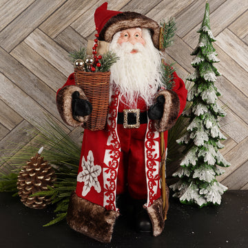 18Inch Red Fur Coat Santa