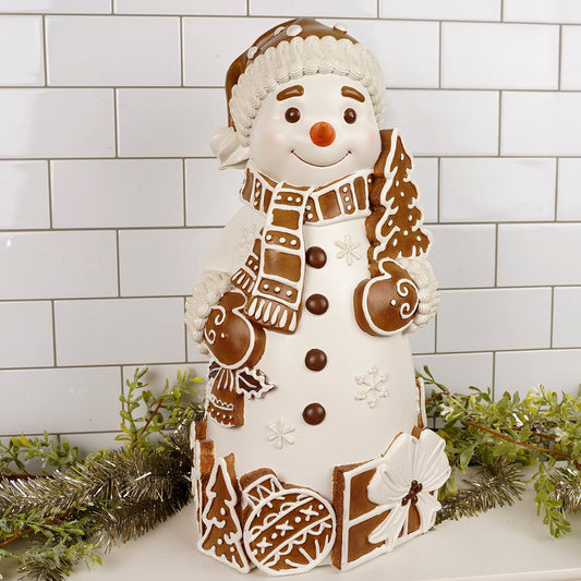 Gingerbread Snowman Table Top Figure - Christmas Place