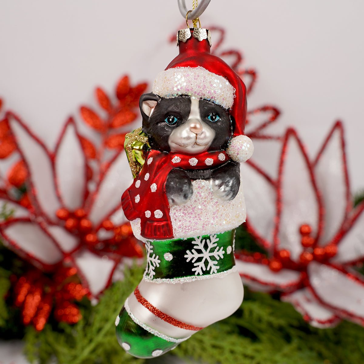 Black Cat Stocking Ornament - Christmas Place