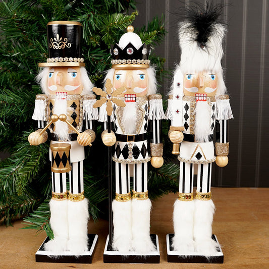 Black White Nutcracker - Christmas Place