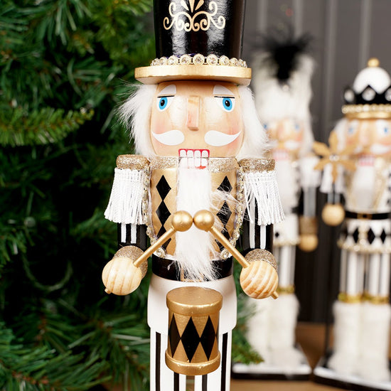 Black White Nutcracker - Christmas Place