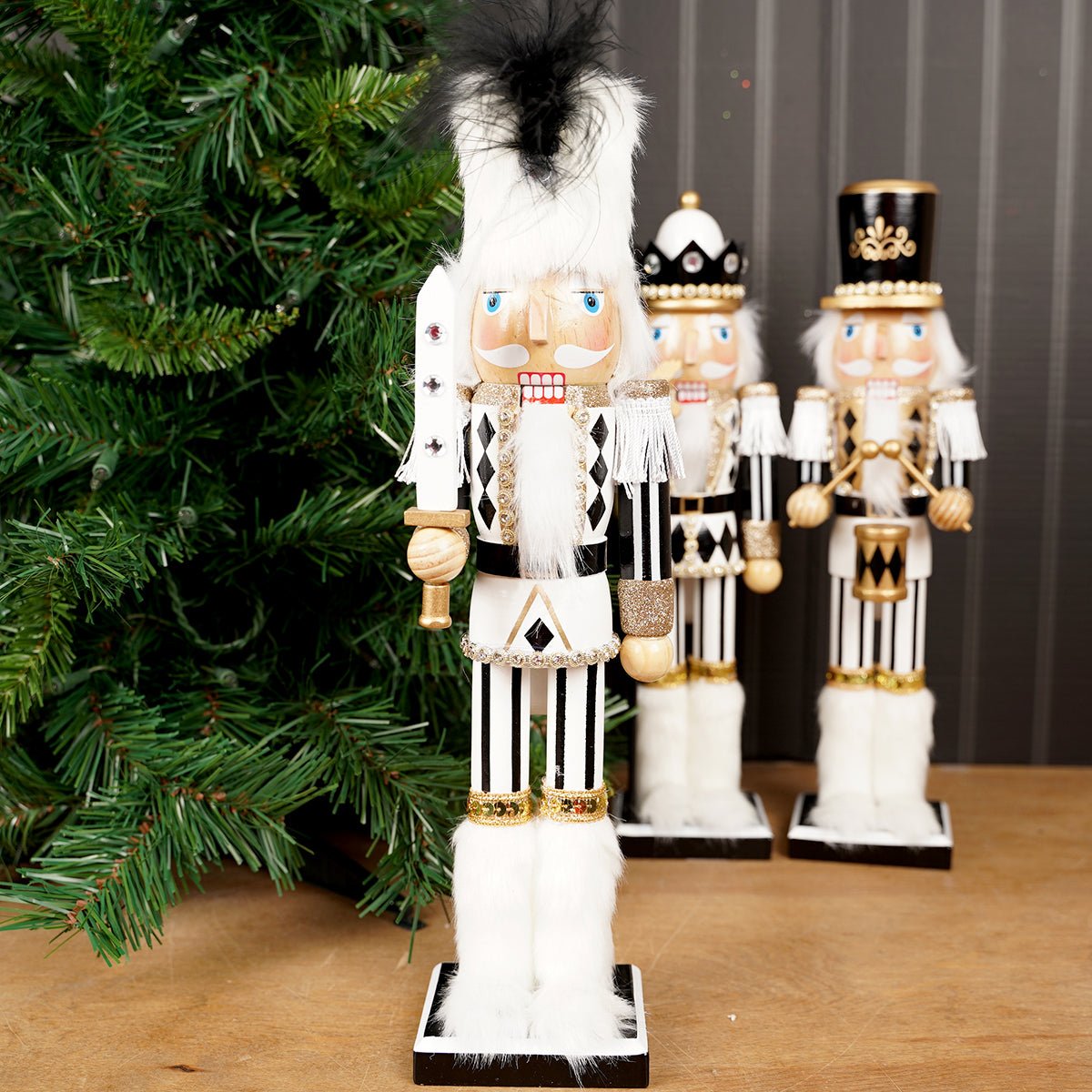 Black White Nutcracker - Christmas Place