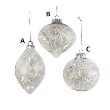 Iridescent Snowflake Ornament