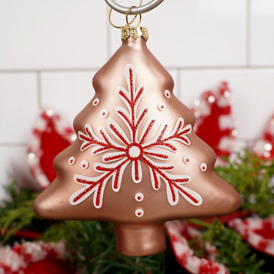 4.2Inch Glass Gingerbread Tree Ornament - Christmas Place