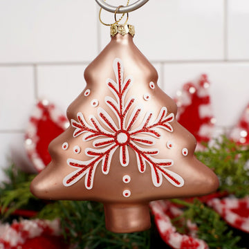 4.2Inch Glass Gingerbread Tree Ornament - Christmas Place