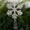 7 Inch Gold Or Silver Snowflake Tree Topper - Christmas Place