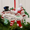 SNOWMAN STOCKING FAMILY 4 - Christmas Place
