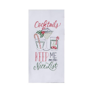 Cocktails Tea Towel