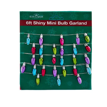 6ft Mini Shiny Bulb Garland