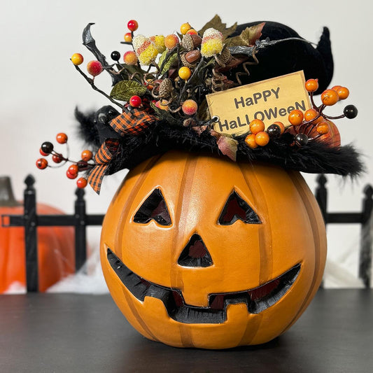 Lighted Fiber Optic Pumpkin