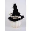 Lighted White Fiber Optic Pumpkin - Christmas Place