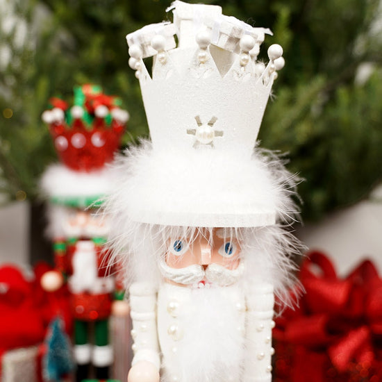 White King With Gifts Wooden Nutcracker - Christmas Place