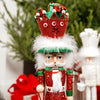 Red Green Wooden Presents Nutcracker - Christmas Place
