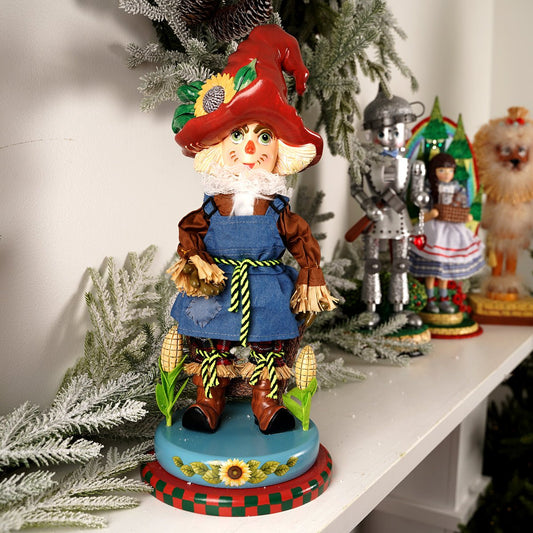 Scarecrow Wooden Nutcracker - Christmas Place