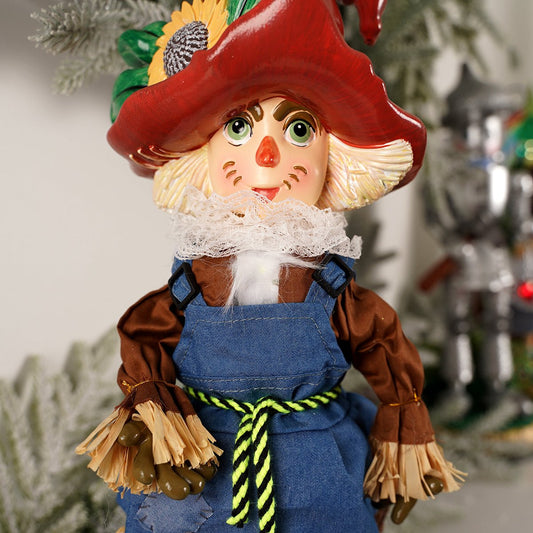 Scarecrow Wooden Nutcracker - Christmas Place