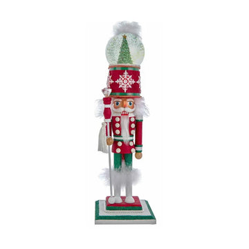 21in Deck The Halls Waterball Nutcracker