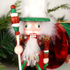 9in Red Green White Soldier Nutcracker - Christmas Place