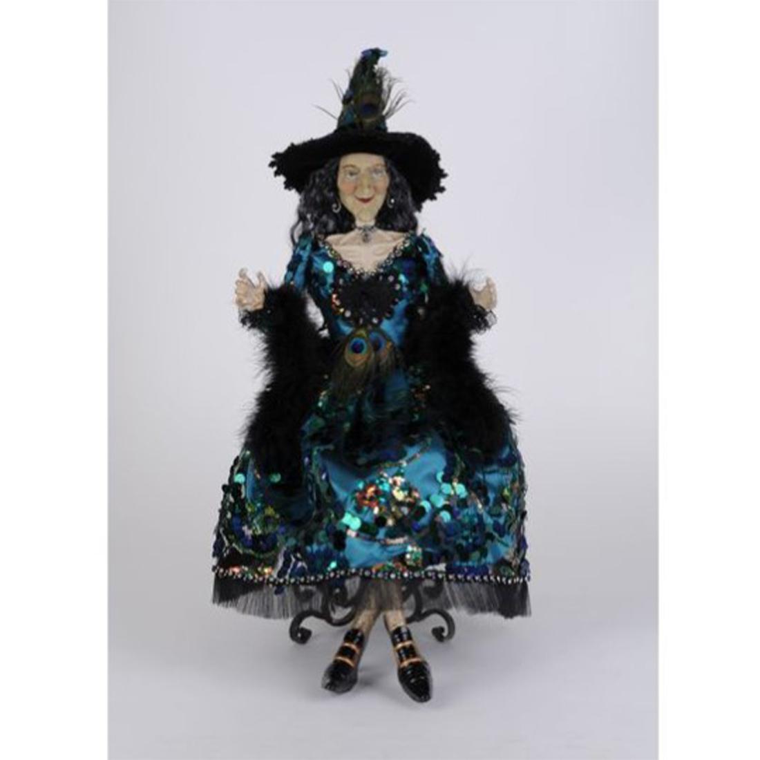 2025 Glitzy Peacock Witch - Christmas Place