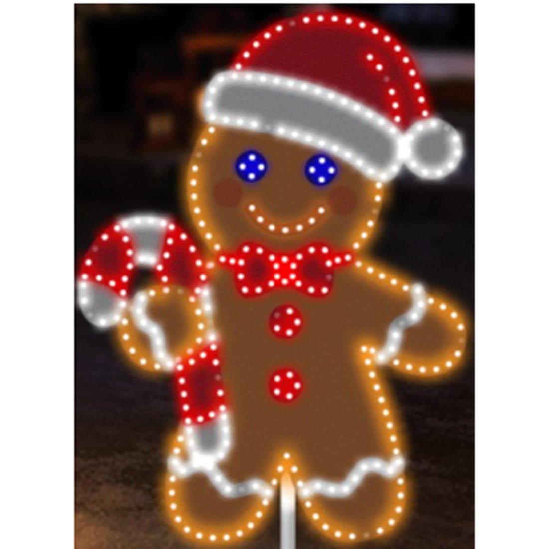 24IN 255LT LED GINGERBREAD MAN - Christmas Place