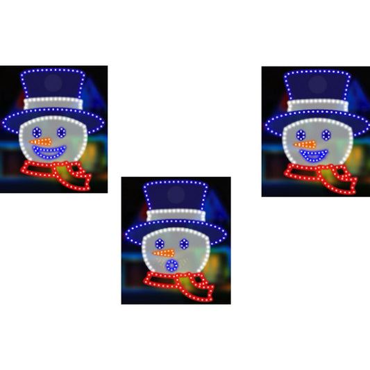16IN LED MOTION SNOWMAN