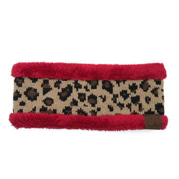 Red Leopard Headwrap