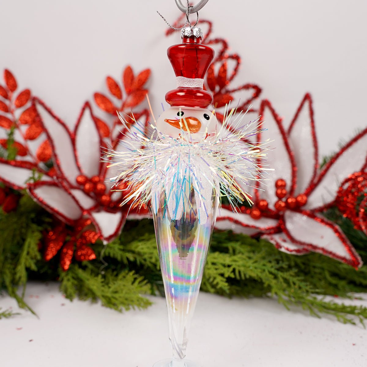 8.5IN SNOWMAN ICICLE ORN - Christmas Place