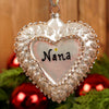 5.5Inch Glass Gold Heart Ornament