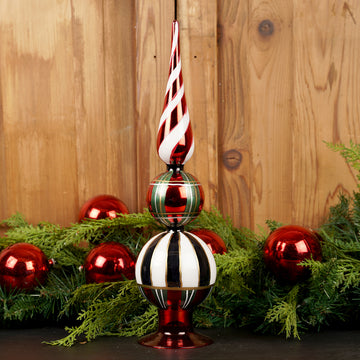 16.5Inch Red Green White Finial