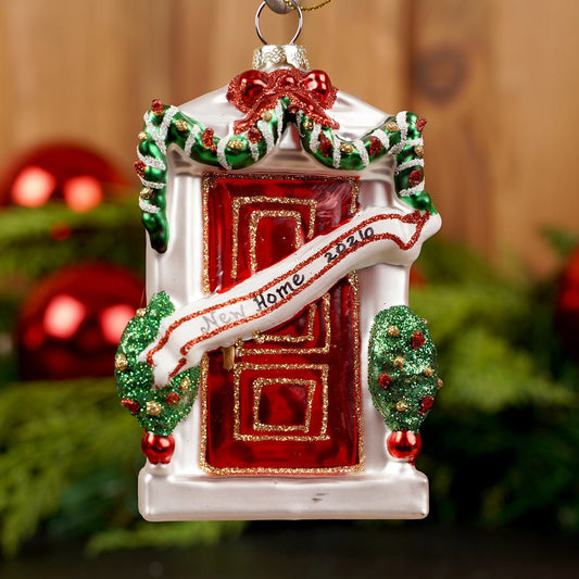 New Home Red Front Door Christmas Ornament - Christmas Place