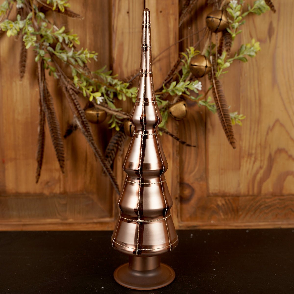 14IN BROWN PLAID TREE - Christmas Place